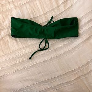 Strapless Tie Front Bikini Top